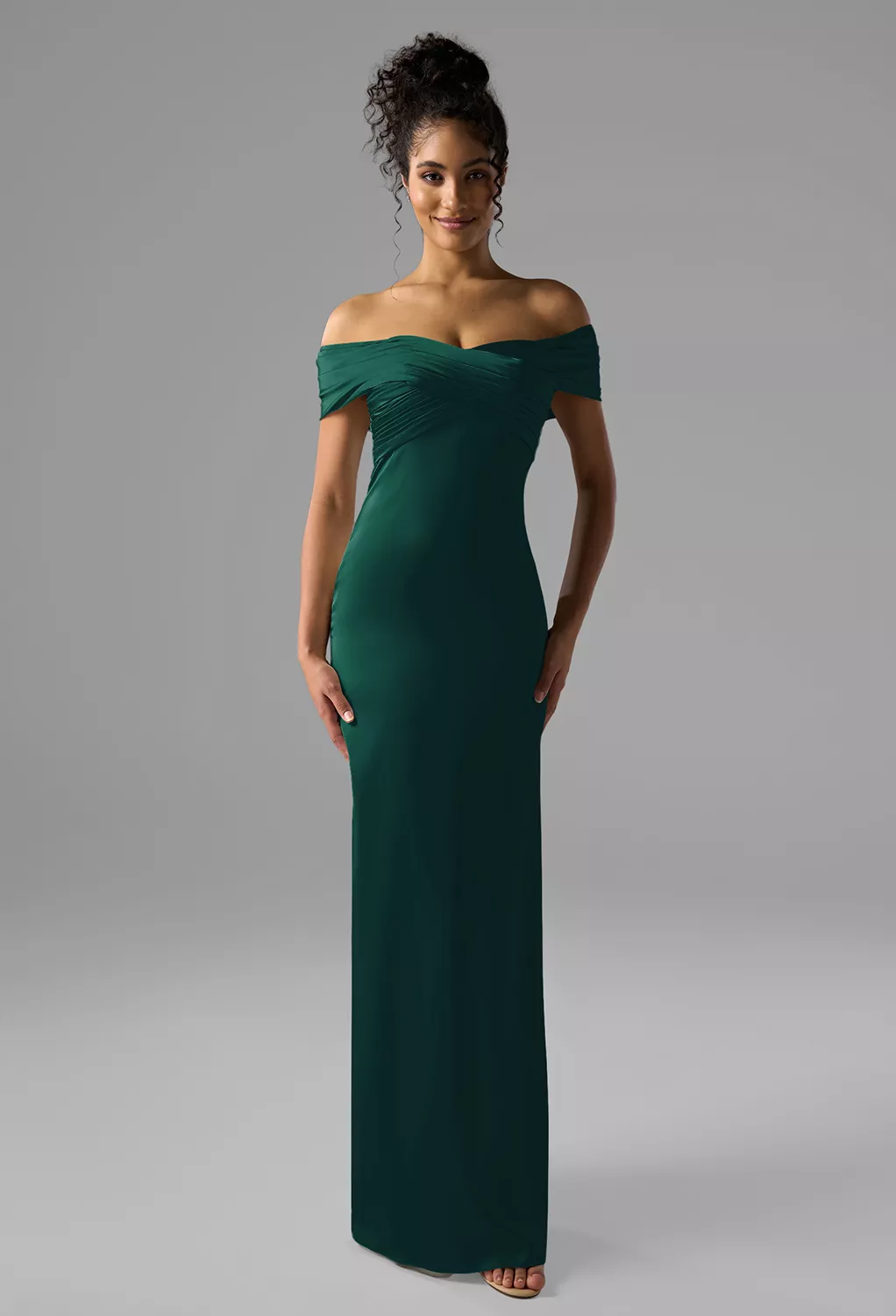 AW Meghan Hunter Green  Cocktail Wedding Guest Dresses